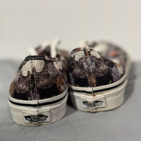 Vans x ASPCA Cat Print Authentic Sneakers Women’s 8 Men’s 6.5 Collab Skater Y2K - Picture 9 of 11